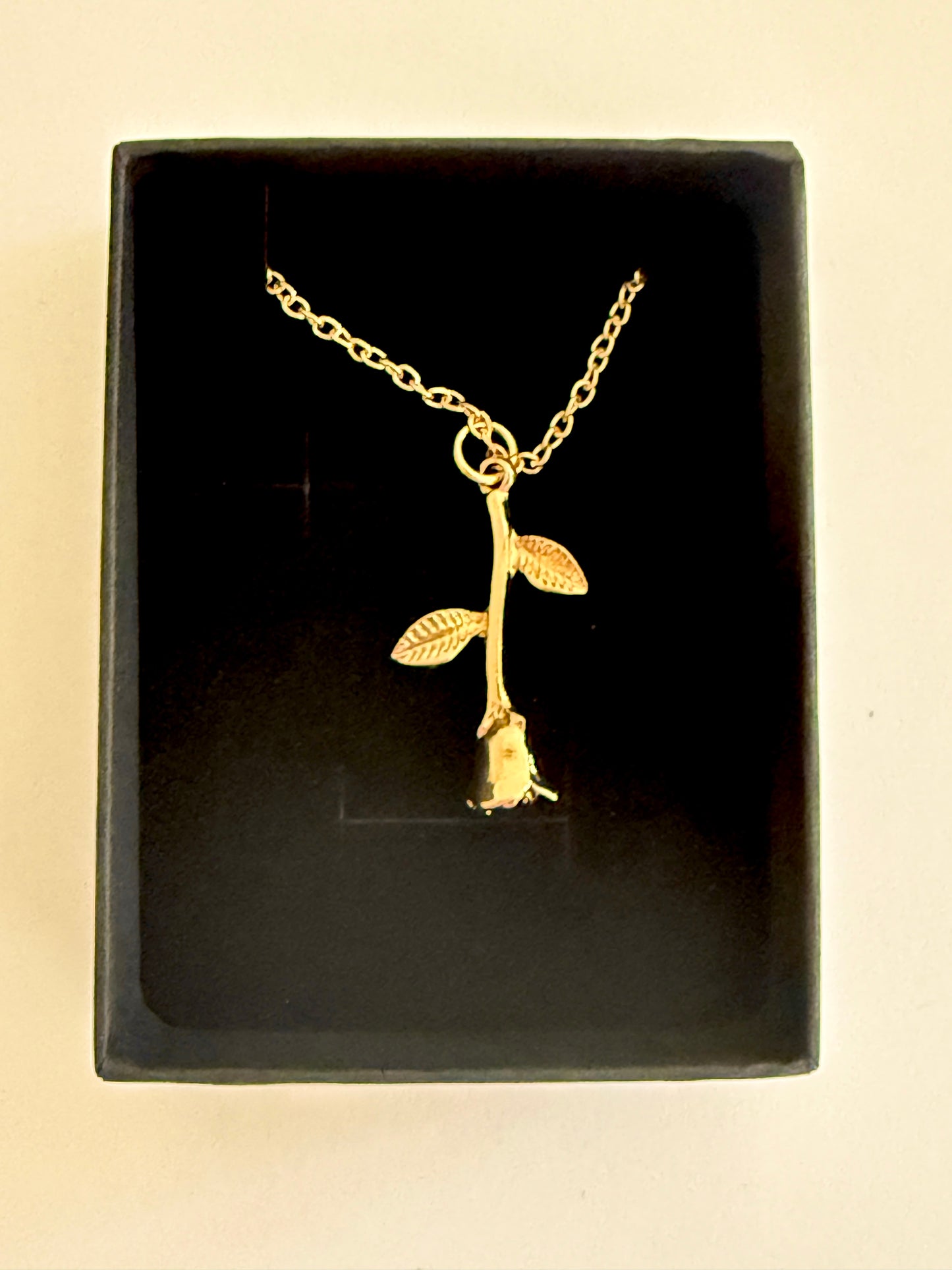 All Gold Sean Rose Necklace