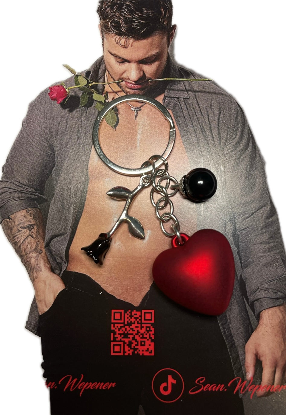 Black Rose Key Ring Limited Edition