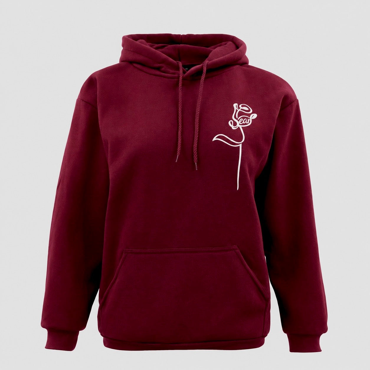 Burgundy Sean Rose Hoodie