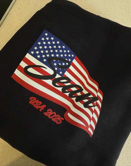 Limited USA 2025 Tour Black Sean Rose Hoodie