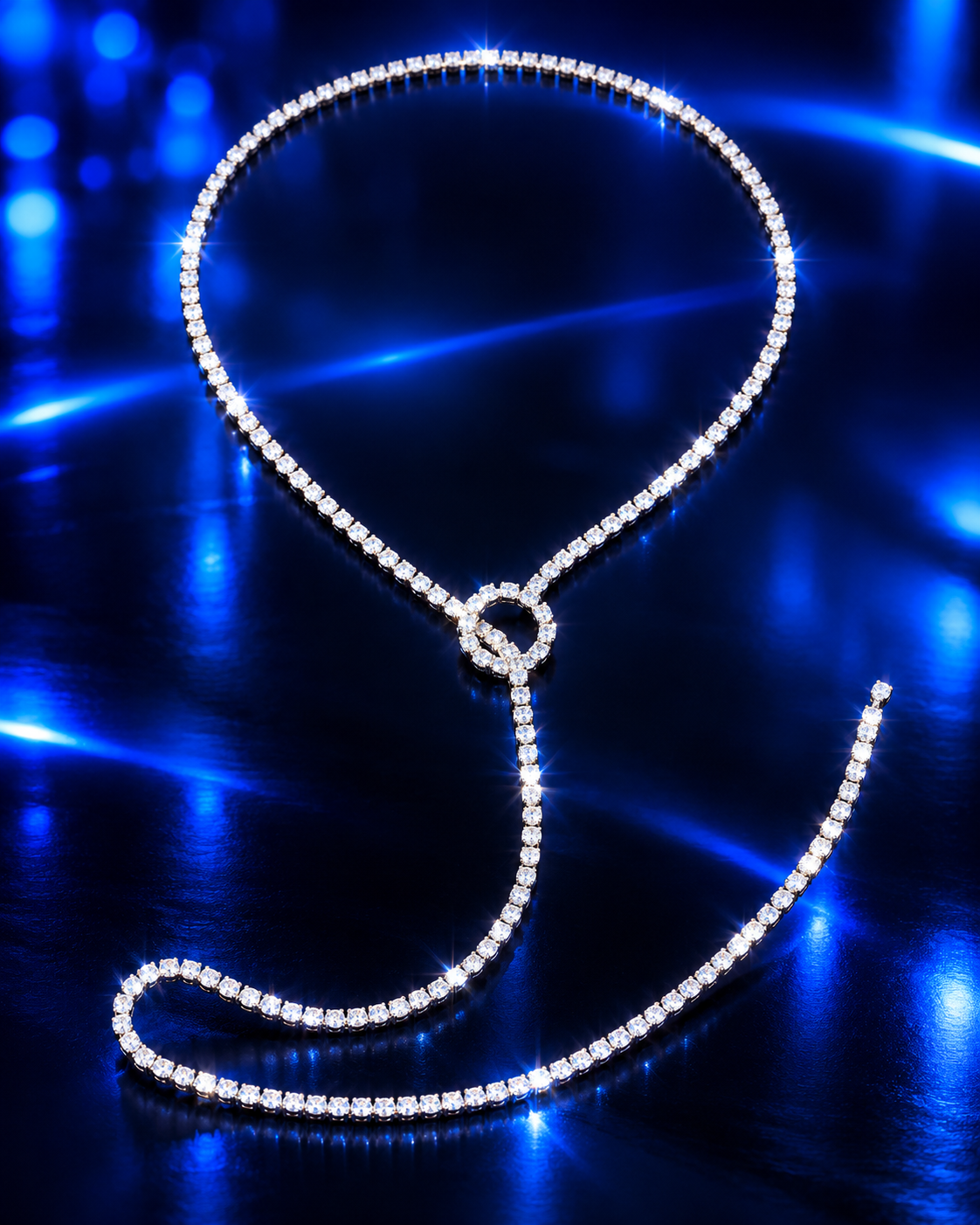 Tame Me Rhinestone Leash Choker