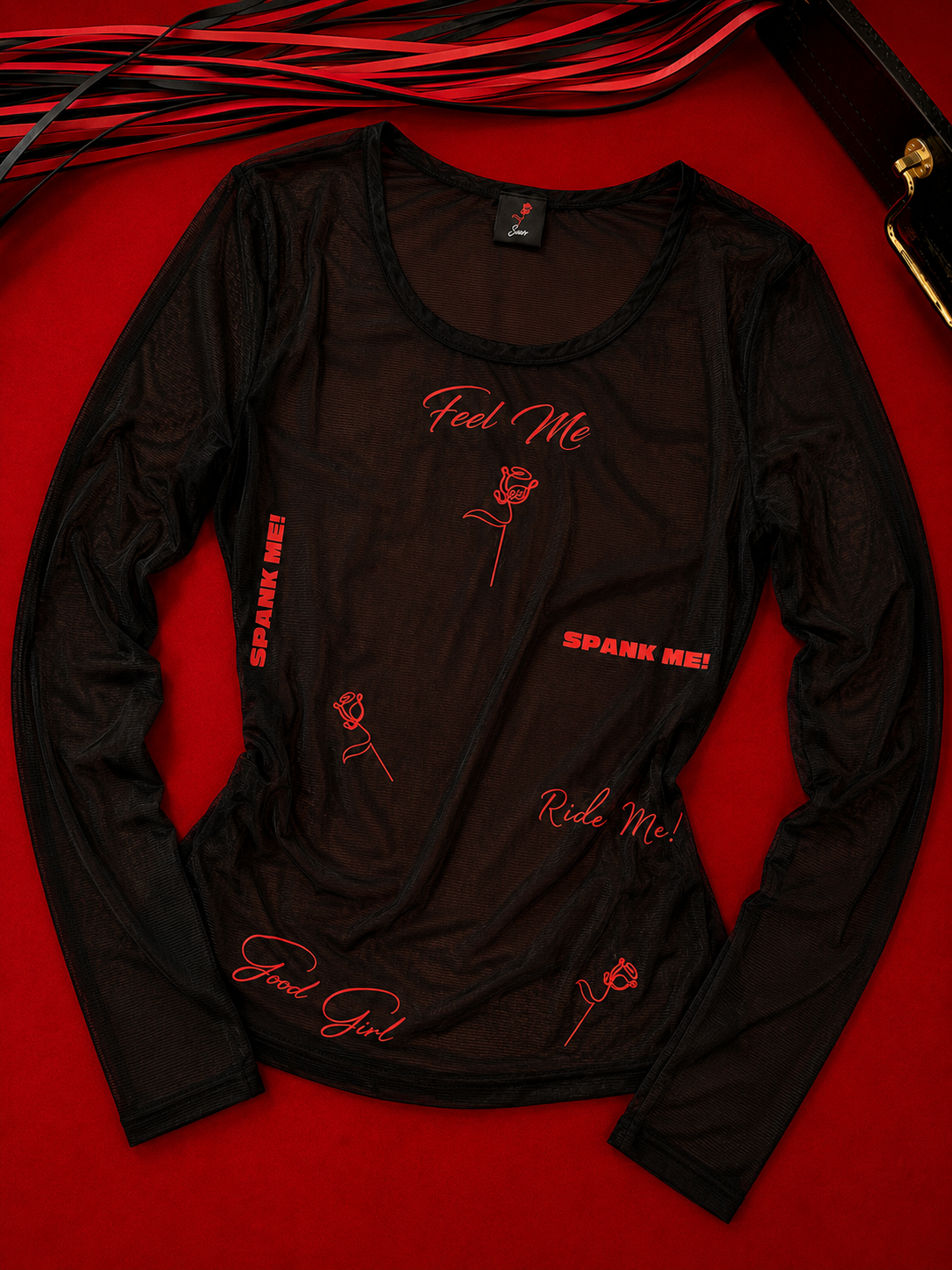 Let's Go A Few Rounds Mesh Long Sleeve Top
