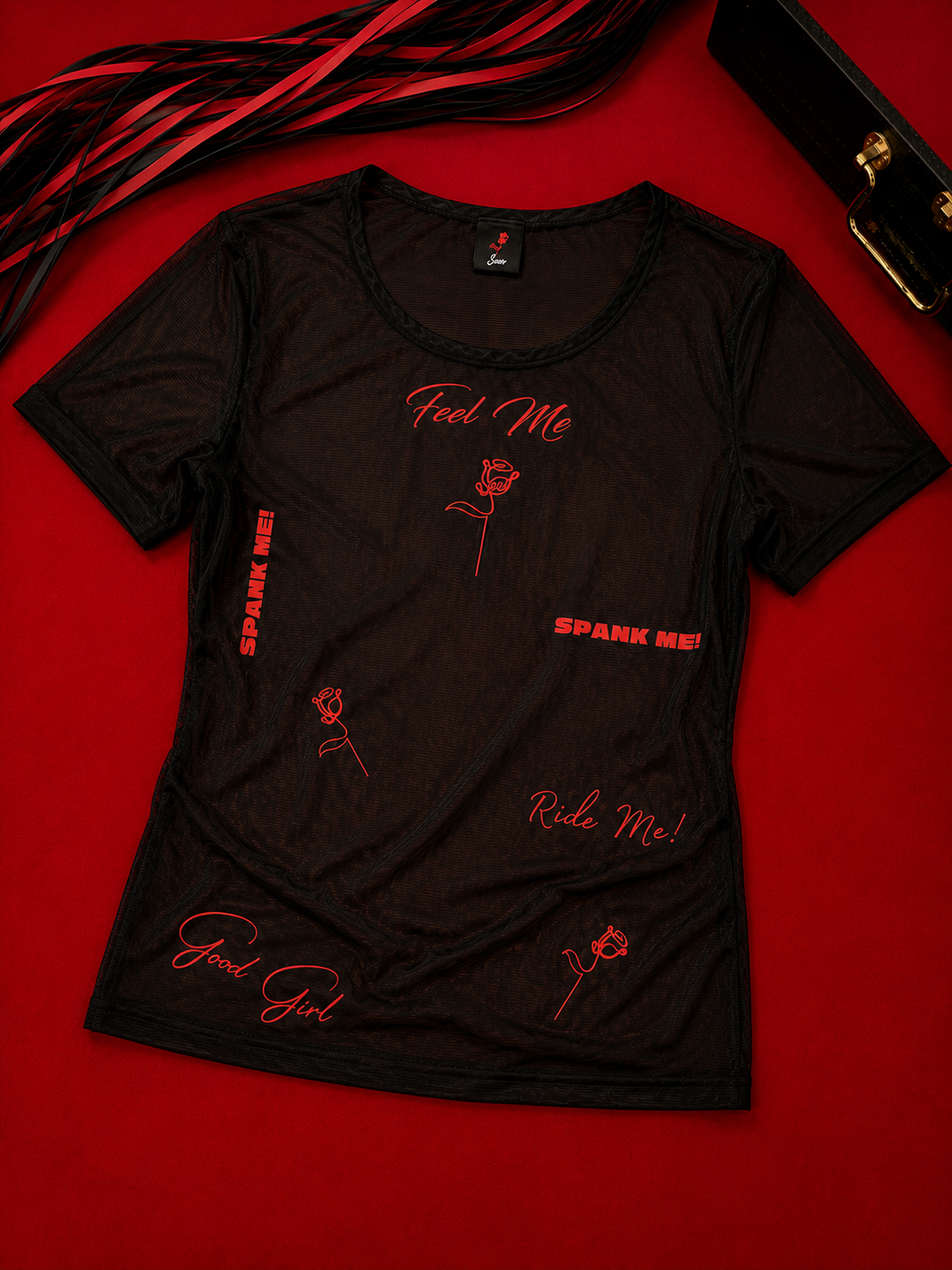 Let's Go A Few Rounds Mesh Short Sleeve Top