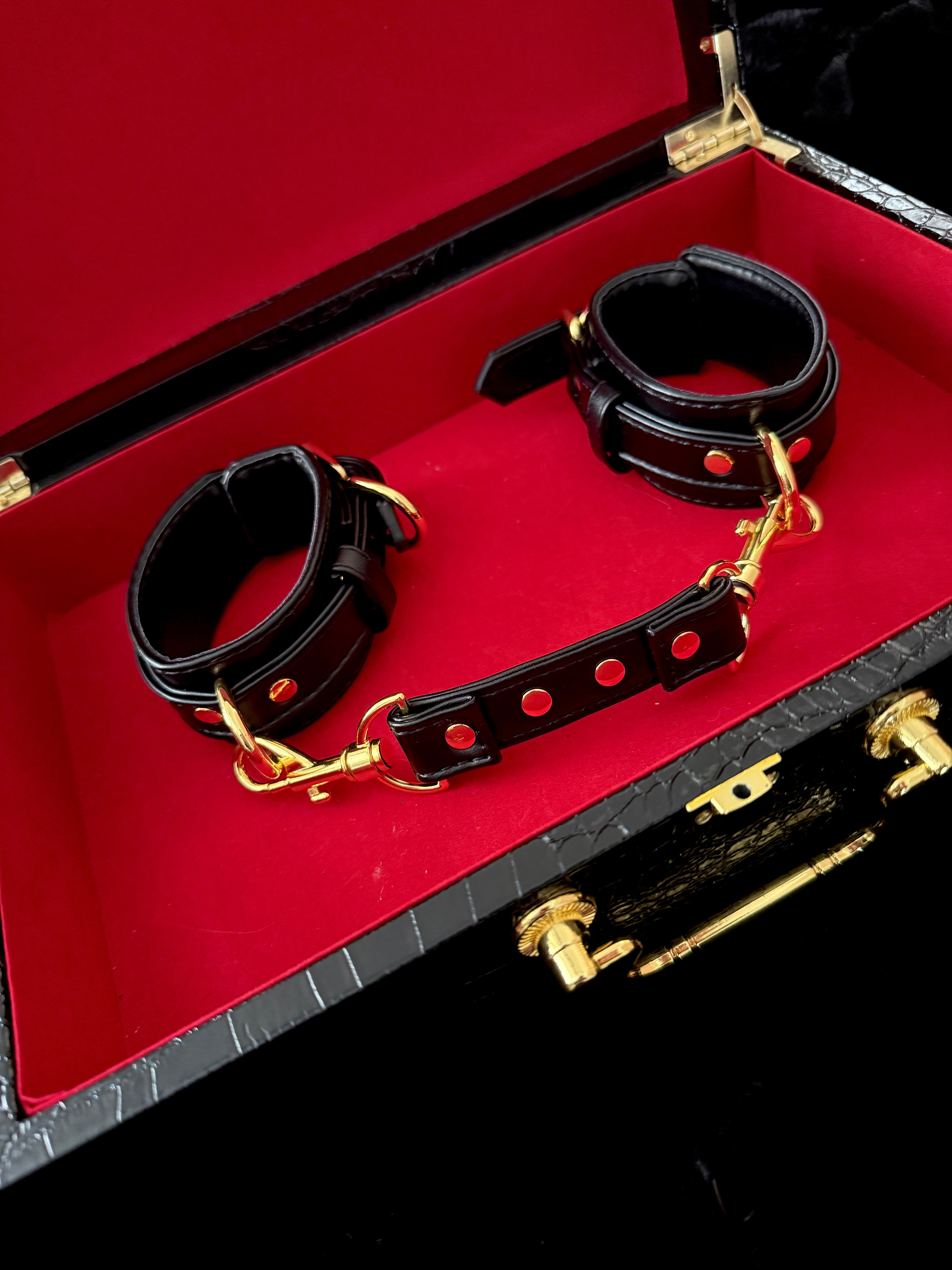 Black & Gold Handcuffs