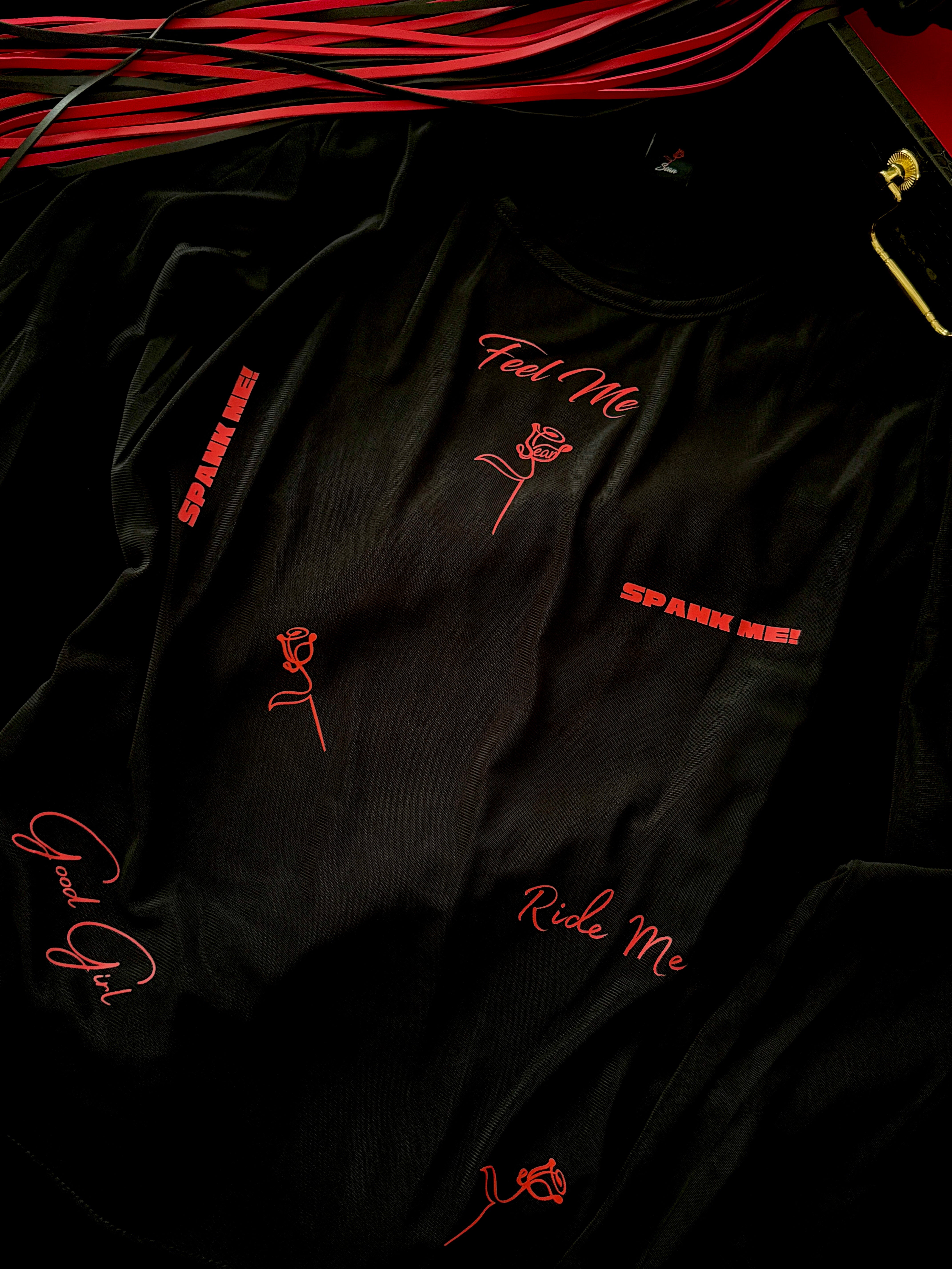 Let's Go A Few Rounds Mesh Long Sleeve Top