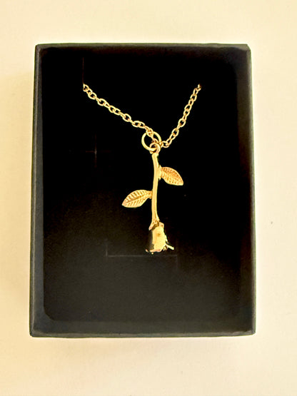All Gold Sean Rose Necklace