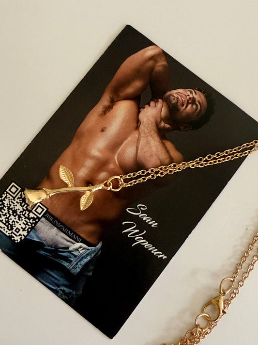 All Gold Sean Rose Necklace