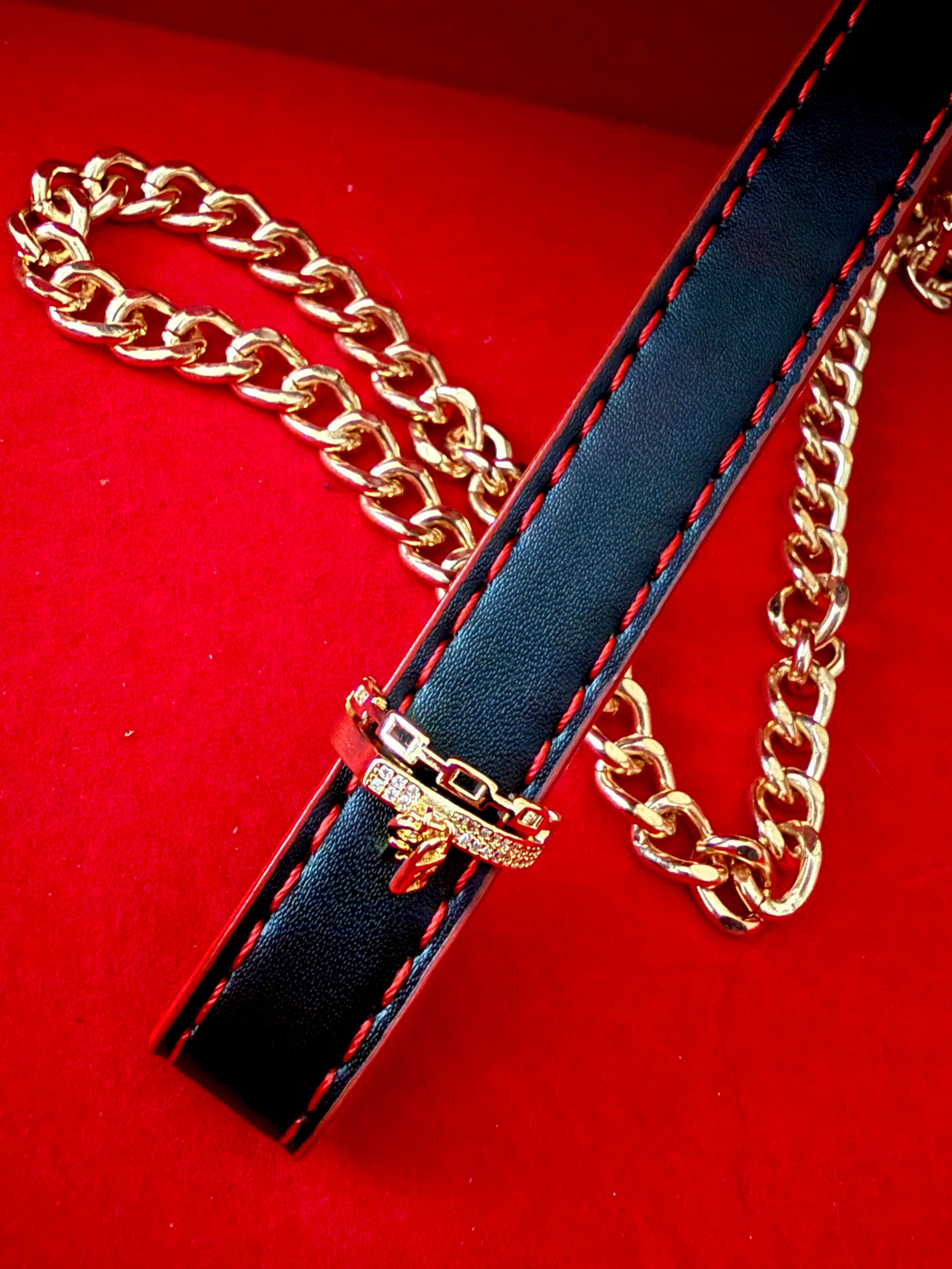 Gold Lock Ring