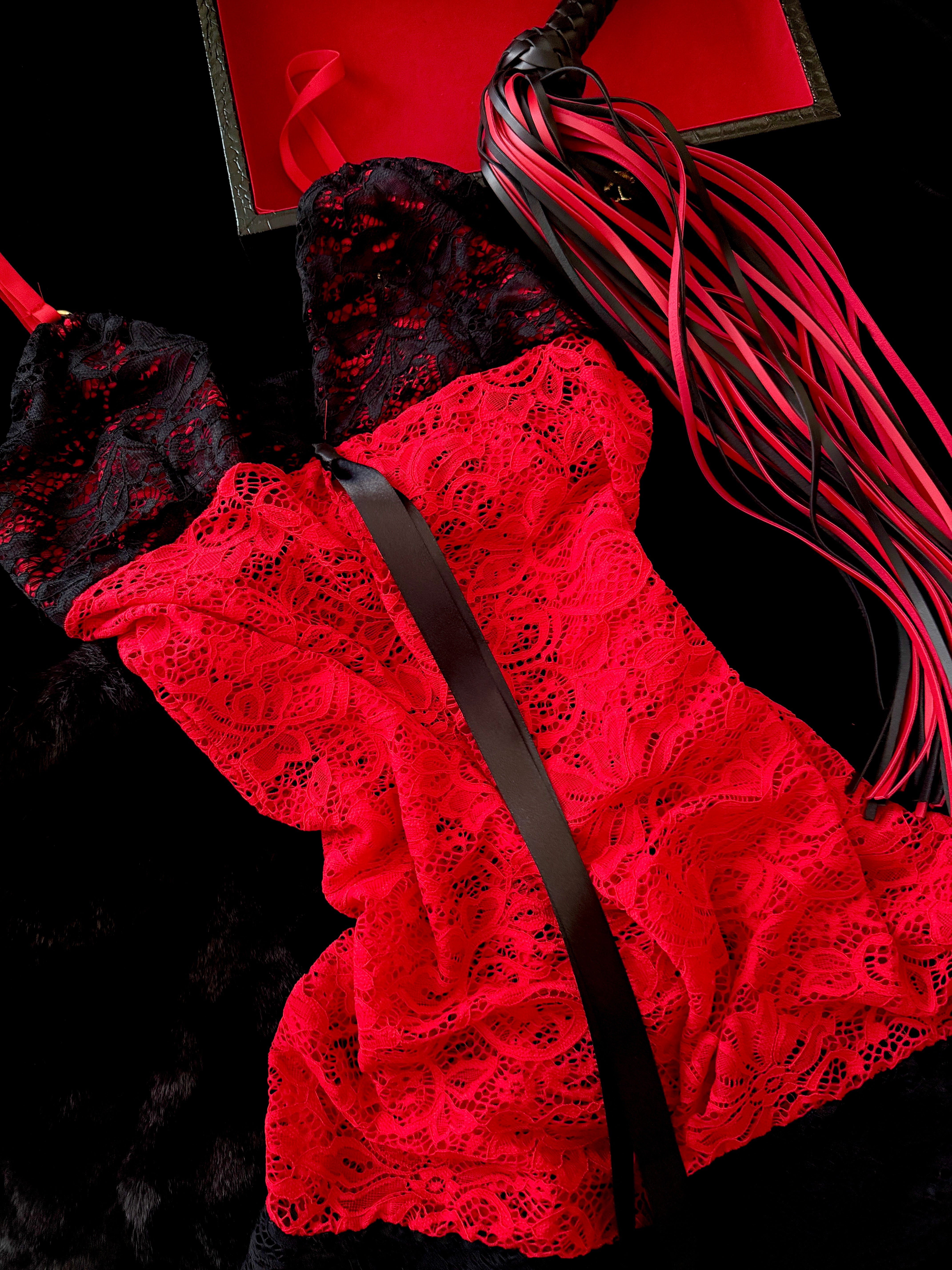 I Aim To Please Long Lace Nightie