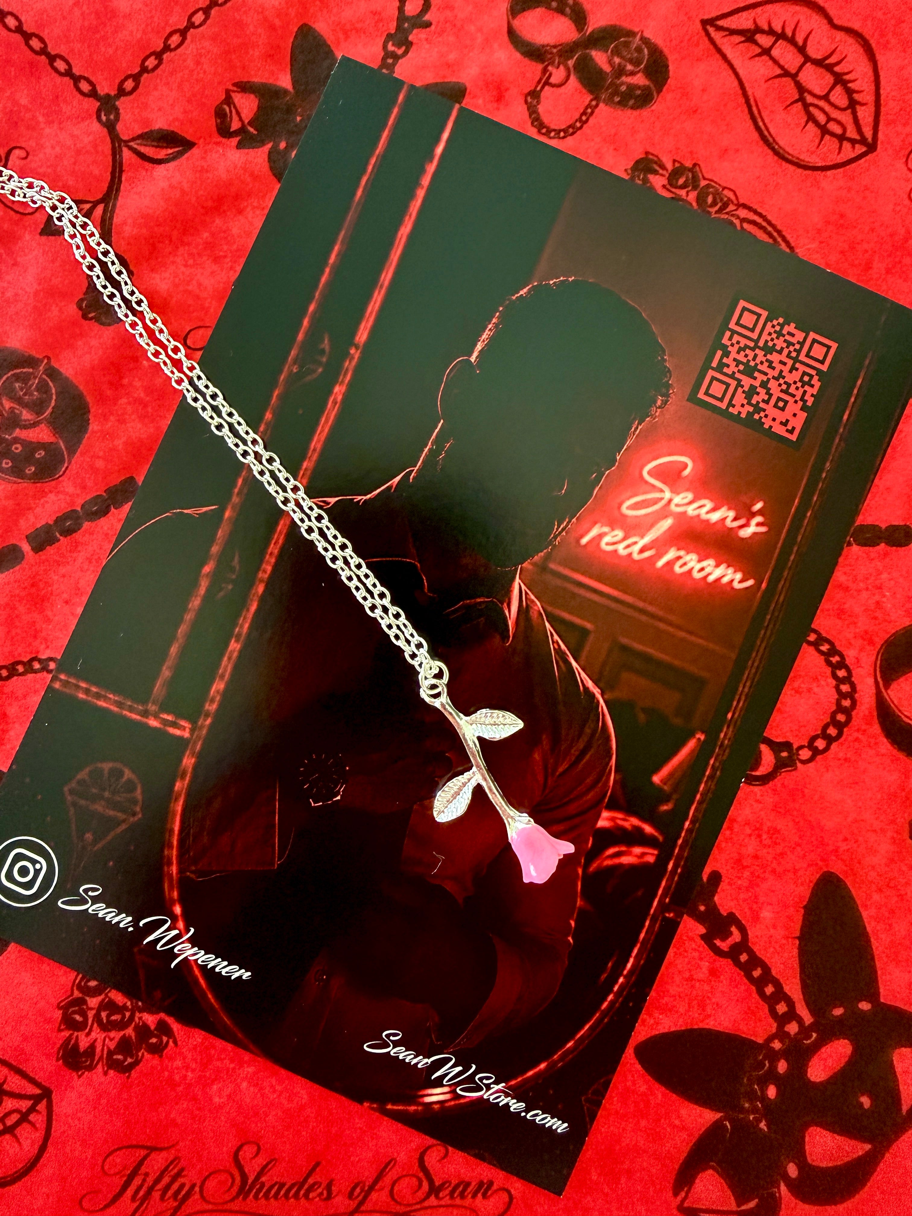 Light Pink Sean Rose Necklace