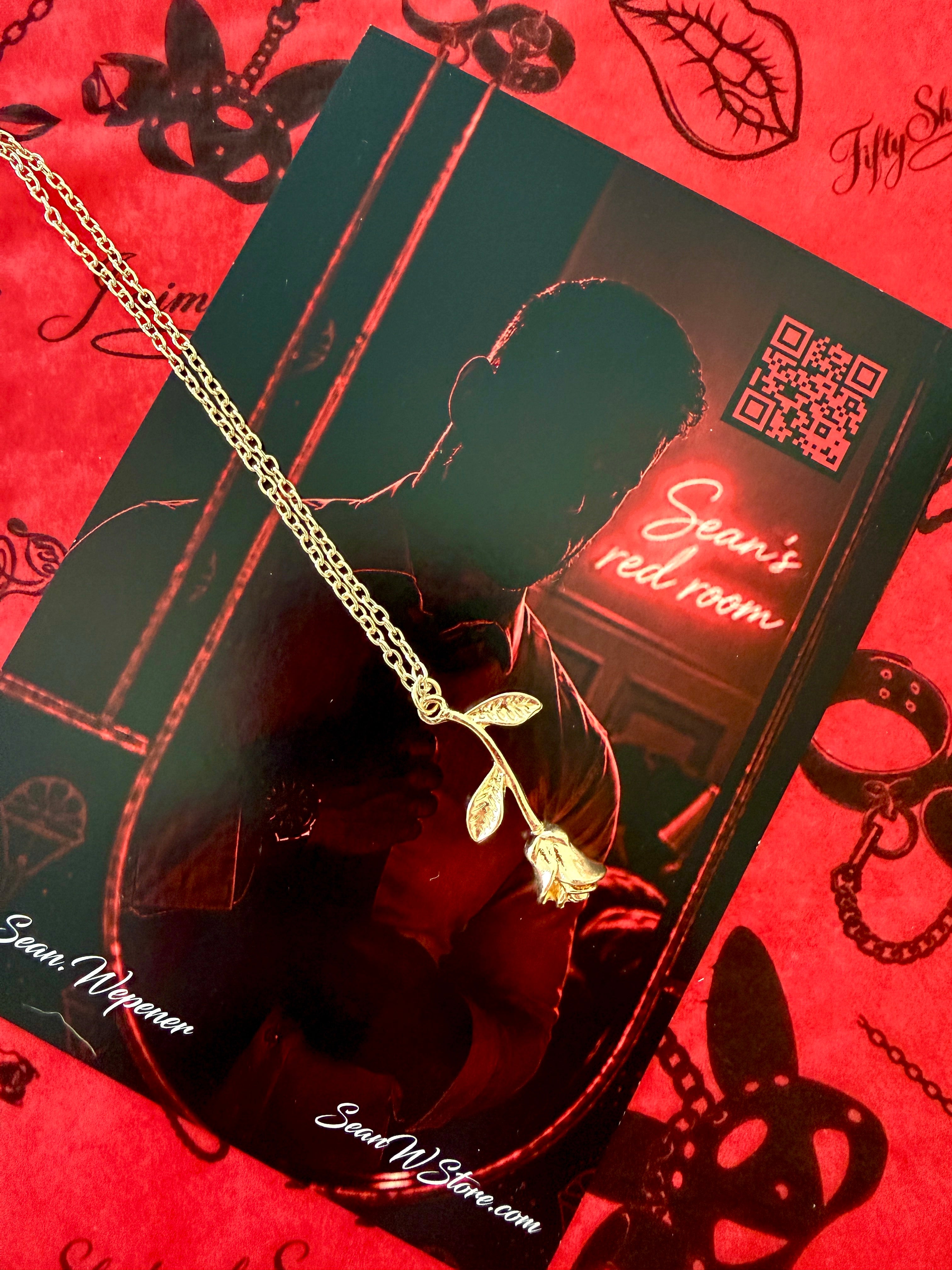 All Gold Sean Rose Necklace