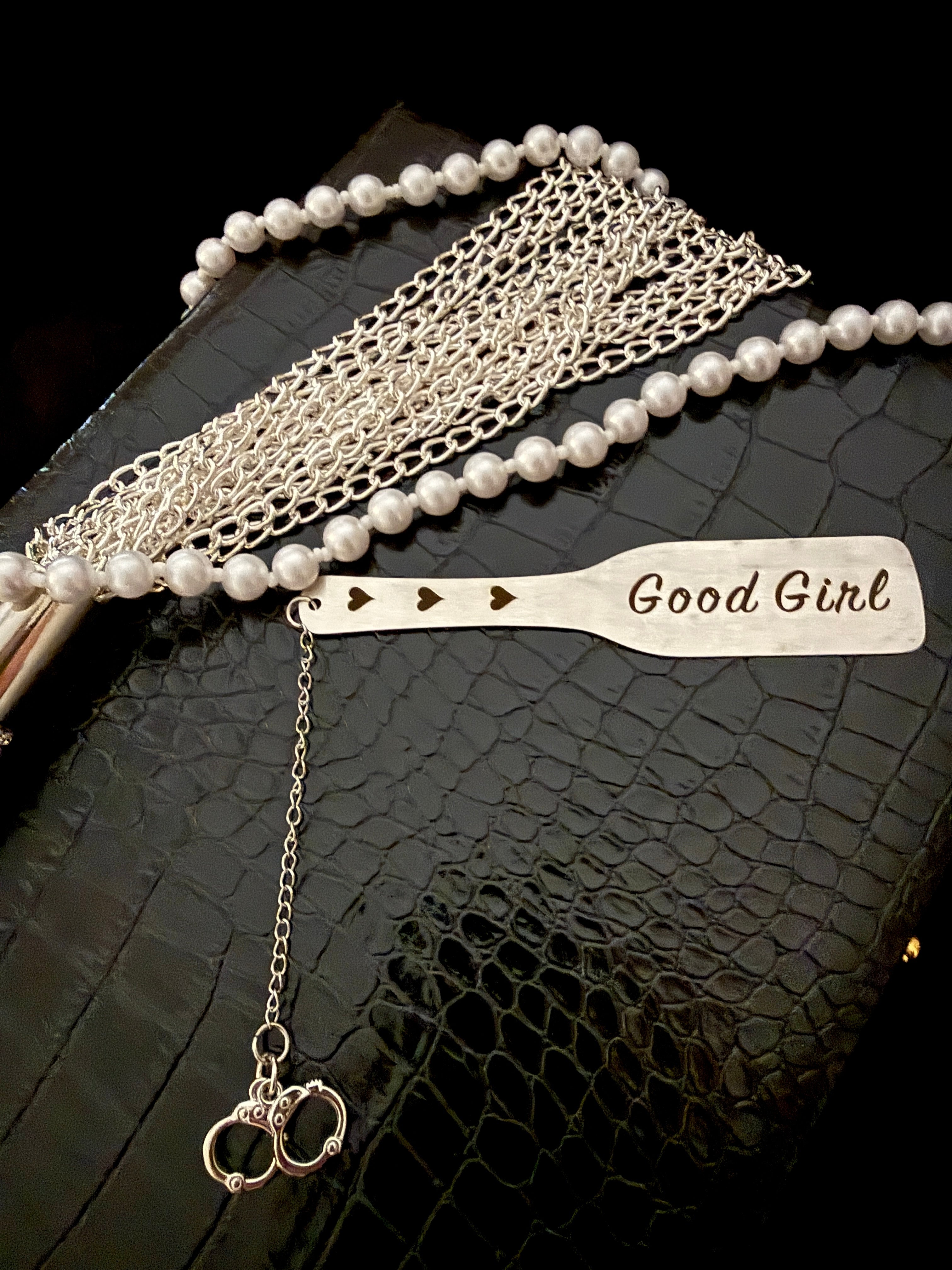 Silver Good Girl Bookmark