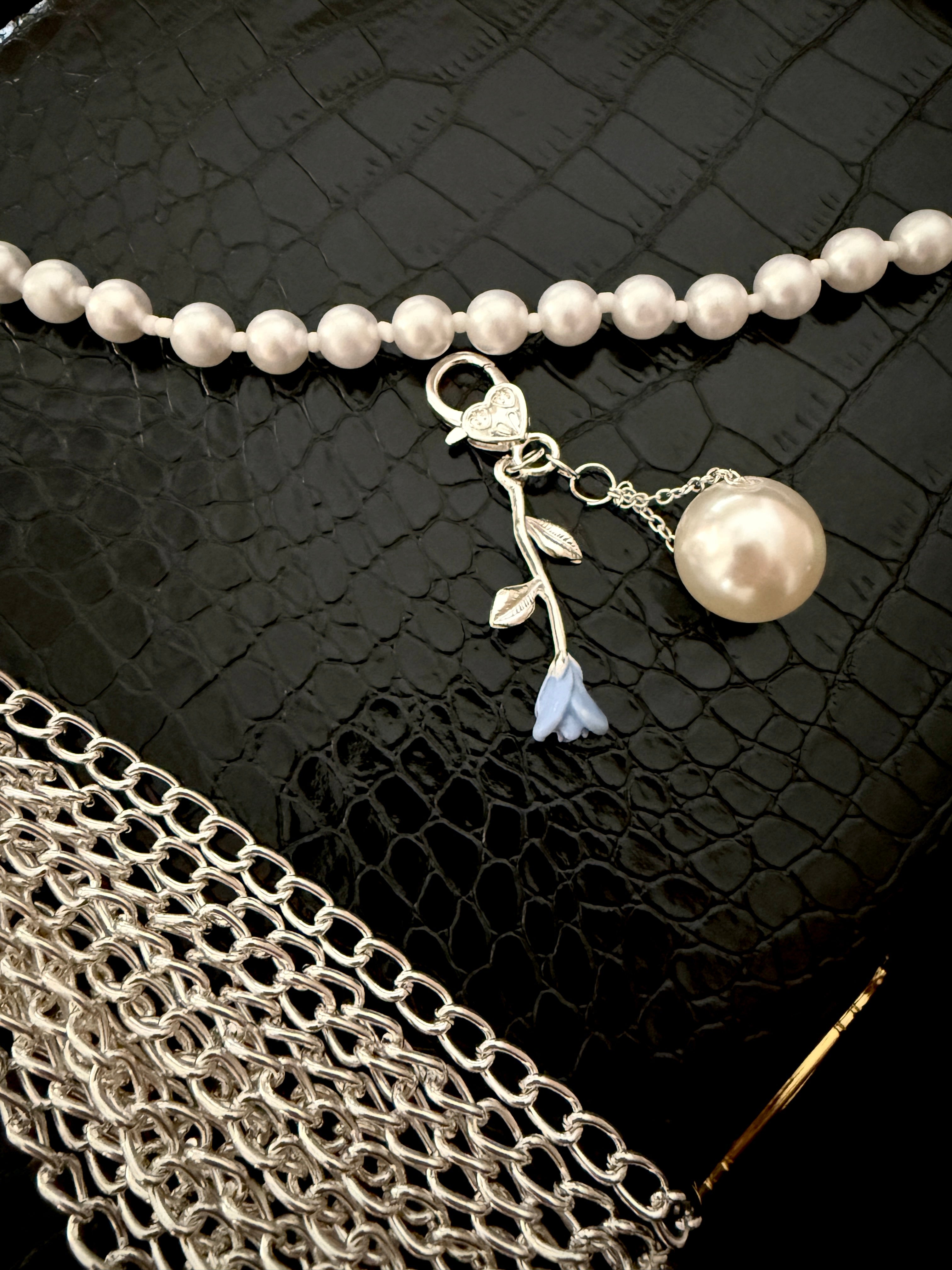 Sex Swing Pearl & Rose Bag Charm