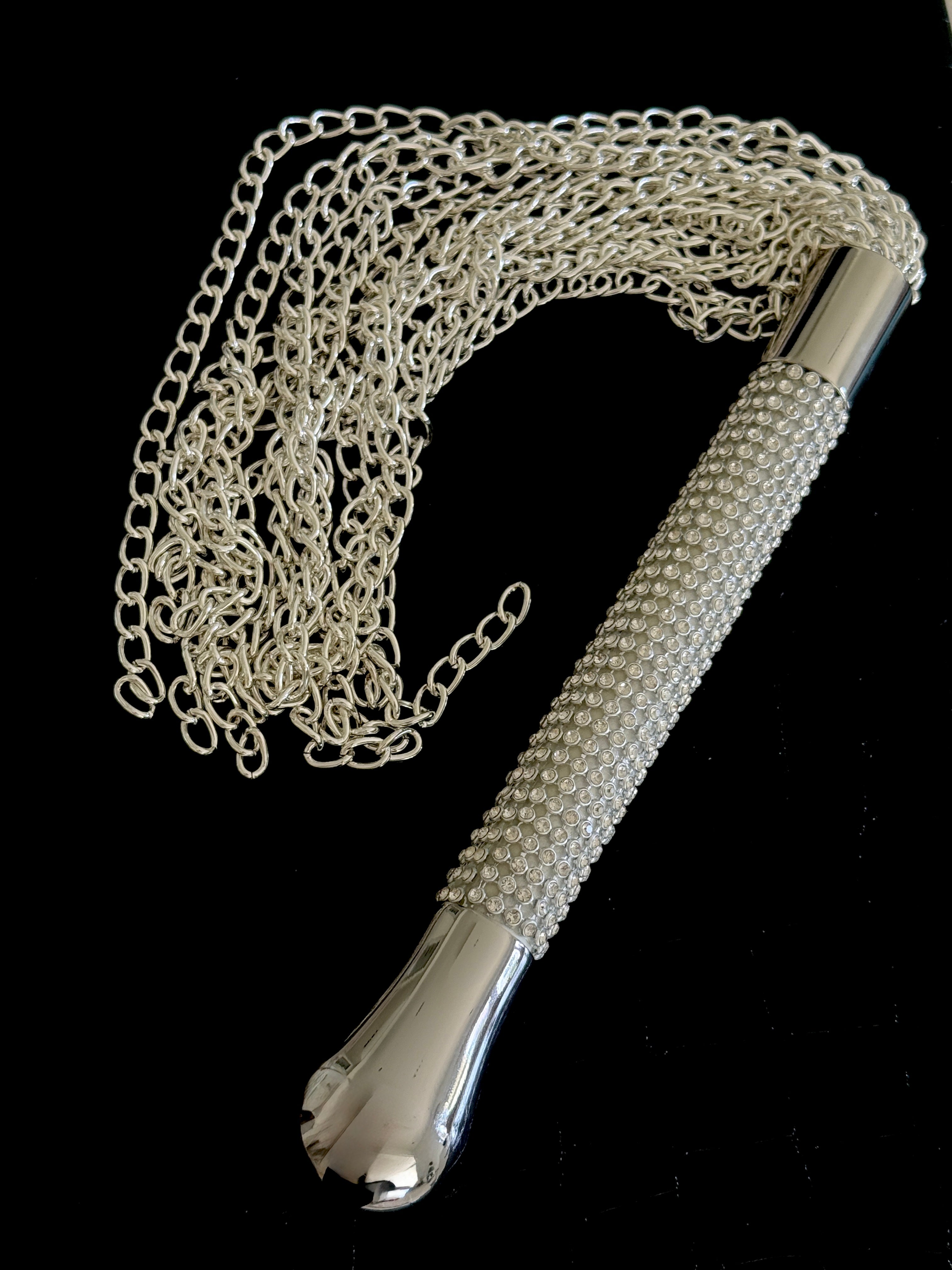 Feel It Chain & Rhinestone Whip