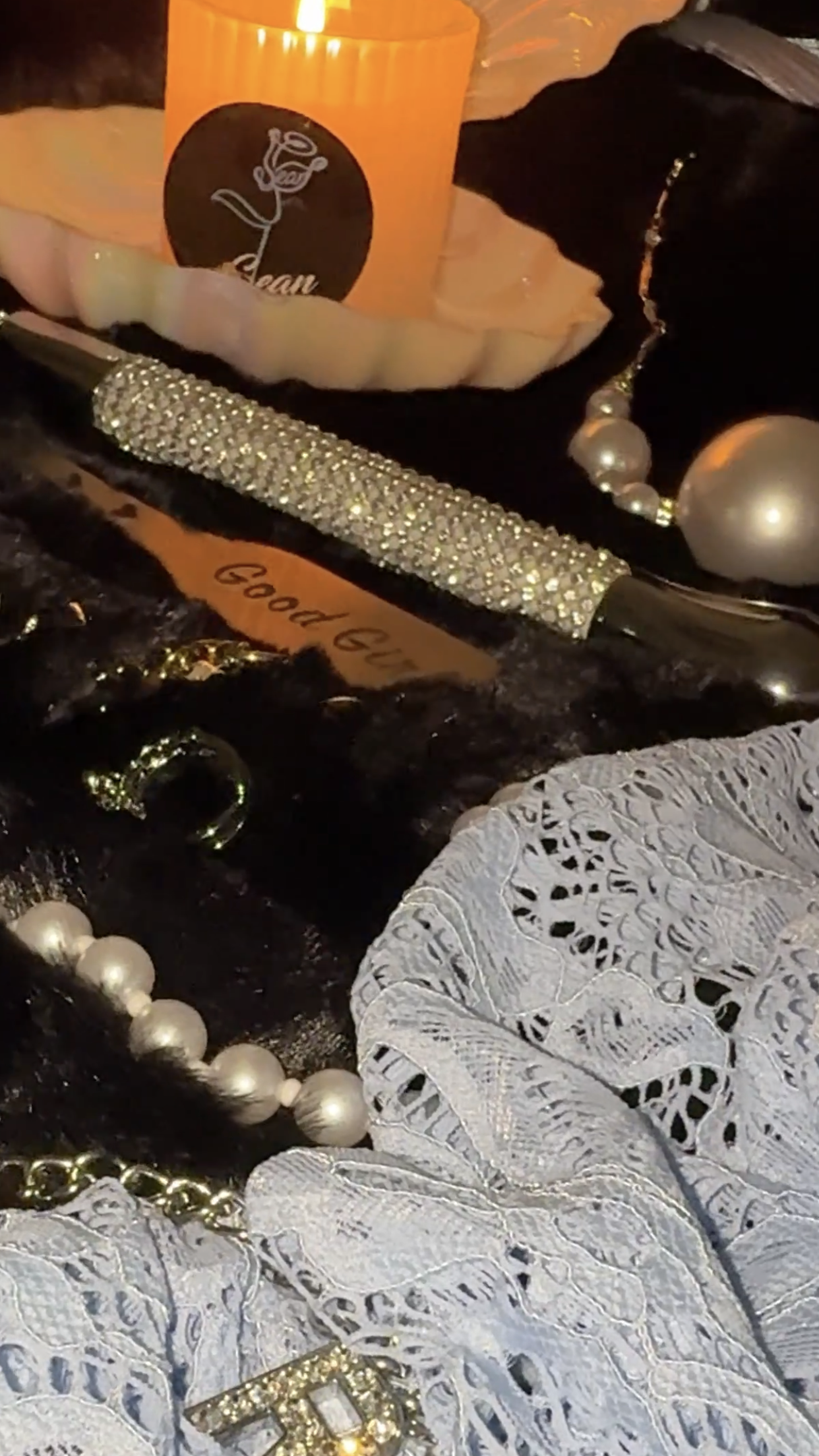 Feel It Chain & Rhinestone Whip