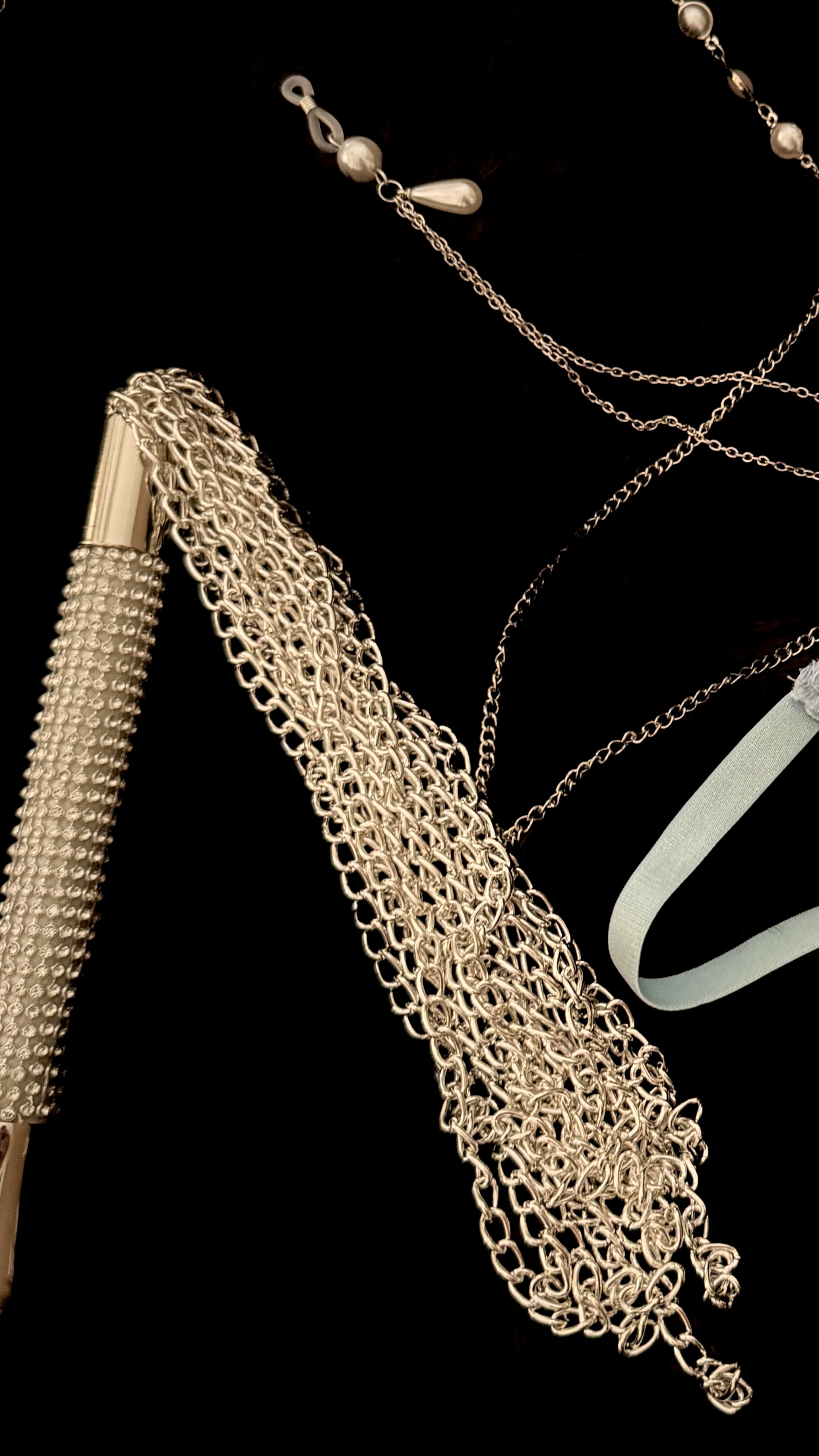 Feel It Chain & Rhinestone Whip