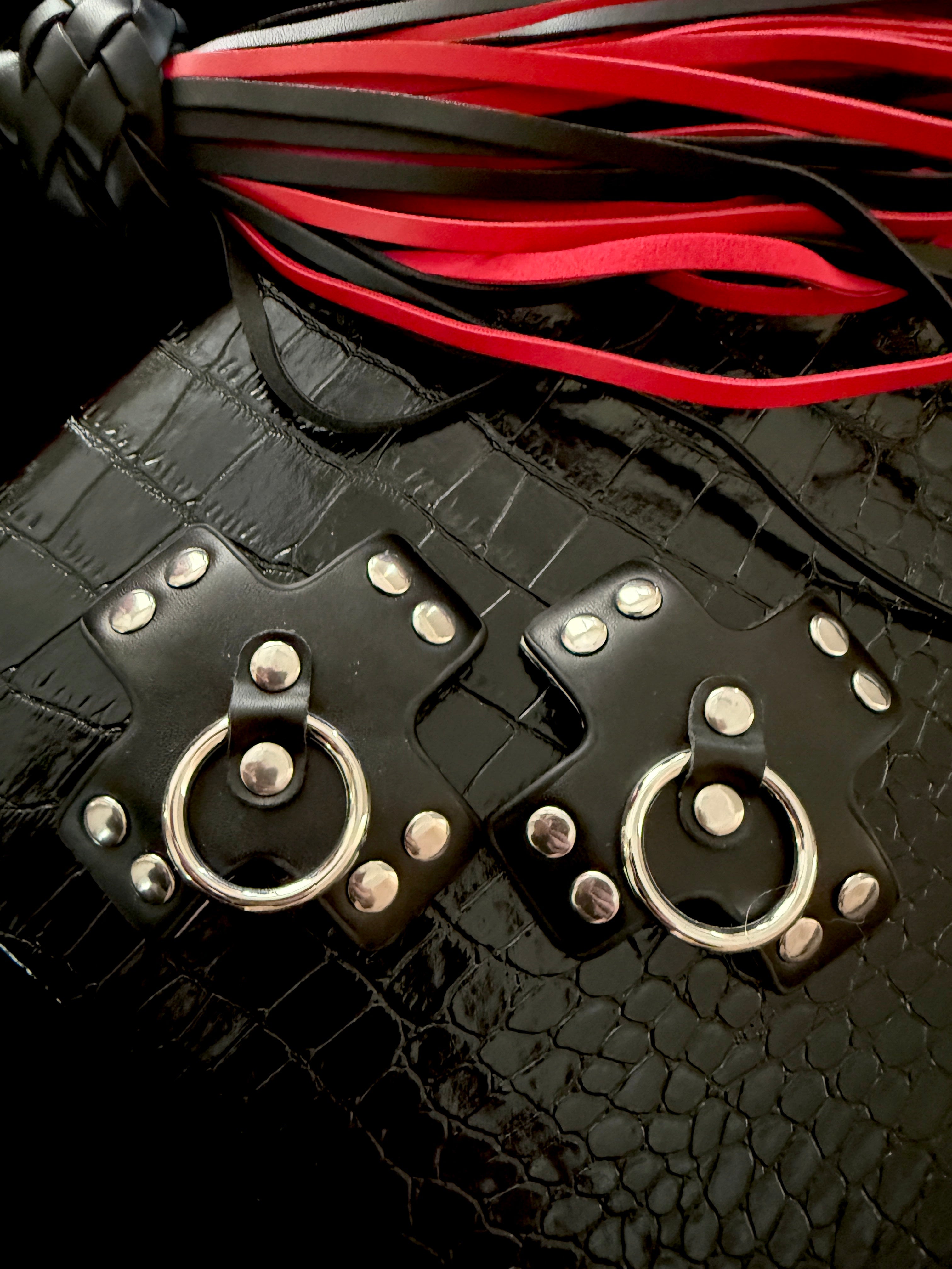 Black Studded Nipple Pasties